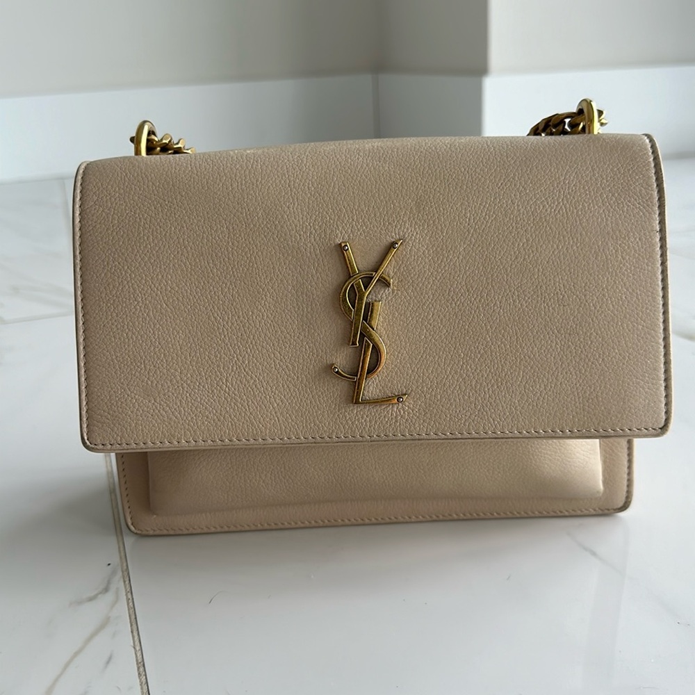 Saint Laurent Sunset Medium Beige color